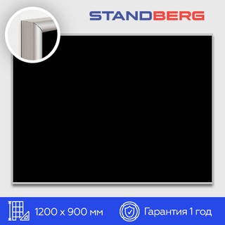 Черная магнитно-маркерная доска 90х120 см Standberg