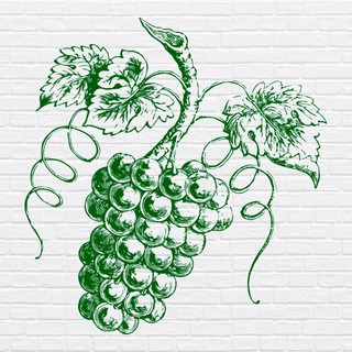 Трафарет «Гроздь винограда»