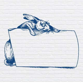 Трафарет «Мудрый кролик»