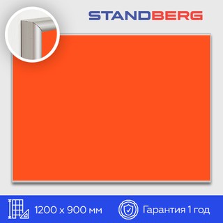 Красная магнитно-маркерная доска 90х120 см Standberg