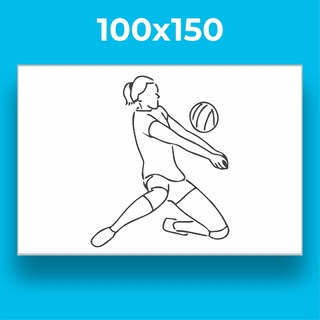 Тактическая доска для волейбола 100х150 см Standberg